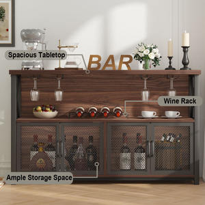 リビングルーム バーハウスデコレーション 家具 ホームワインキャビネットディスプレイ 家庭用 ワインバー ディスプレイ ストレージキャビネット - Product Image 4