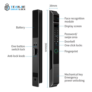 Serratura Intelligente Tuya TTlock Slim Wifi Impermeabile con Riconoscimento Facciale 3D, Password e Impronta Digitale per Porte Scorrevoli - Product Image 4