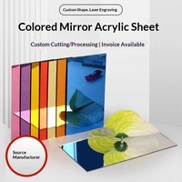 Panneau acrylique miroir argenté pour la construction, miroir coloré personnalisé, taille sur mesure, fabrication à Pékin