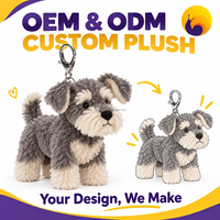 Peluche personnalisée super douce, jouet en peluche OEM, chien câlin, peluches de ferme, poupée, cadeau, porte-clés en peluche