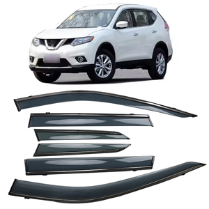 Injection avec garniture en acier fenêtre de voiture soleil pluie ombre visière bouclier abri protecteur pour NISSAN X-TRAIL 2021 - Product Image 1