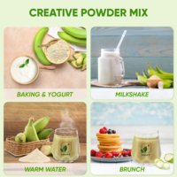 NMPT Brand Premium Grade Groene Bananenpoeder Rijk aan Natuurlijk Resistent Zetmeel Vitamine Vacuüm Verpakt voor Smoothies en Bakken