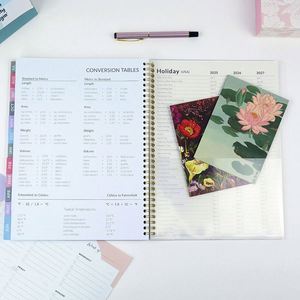 Carnet de planification quotidien/hebdomadaire A4 personnalisé avec reliure spirale, couverture en PVC, impression de logo en feuille d'or écologique, 80 feuilles - Product Image 4