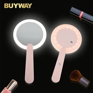 China Supplier Custom Portable Led Lights Pocket Smart Handheld Makeup Mirror
