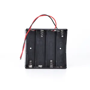 Boîtier de batterie ABS Doublepow Taille No.7 avec 1-4 fentes pour piles de taille AAA et support de fil Matériau ABS Accessoires de batterie
