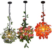 Lampe suspendue en noyer vert, style moderne minimaliste, personnalité créative, rétro, lustre végétal pour café, bar, allée, balcon