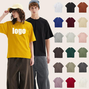 Camiseta de algodón OEM/ODM personalizada con hombros caídos, estilo urbano, con logo impreso, camiseta lisa al por mayor, diseño personalizado para hombre. - Product Image 3