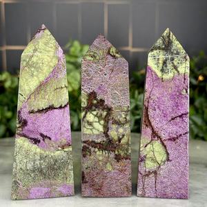 Pilar de Cristal de Purpurita Natural y Calcita Púrpura al por Mayor, Piedras Preciosas Curativas, Torre para Decoración del Hogar - Product Image 3