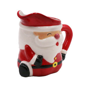 Grosir produk Natal kustom Santa Claus keramik Mug penyimpanan Pitcher air susu kendi kopi - Product Image 2