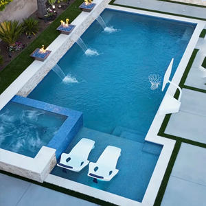 Piscina de Fibra de Vidrio de Lujo, Grande, para Familias y Adultos, Subterránea, Prefabricada, de FRP, para Uso en Exteriores - Product Image 1