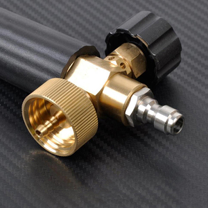 Hướng dẫn sử dụng áp lực cao Máy giặt tuyết bọt Lance Brass bọt Blaster cổ điển được thiết kế chuyên nghiệp rửa xe bọt súng nhanh chóng kết nối - Product Image 3