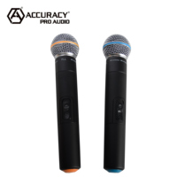 Precisión Pro Audio EU-38 micrófono inalámbrico de mano profesional micrófono de conferencia portátil para escenario y Conferencia