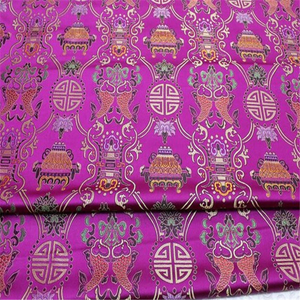 Double Poisson Vintage Classique Commercialisable Stable Bon Marché Tissu Brocart pour Éventail Traditionnel Cadeau <span class=keywords><strong>de</strong></span> Noël Vêtements - Product Image 4
