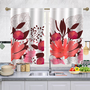 <span class=keywords><strong>Cortinas</strong></span> cómodas personalizables con decoración filtrante con estampado <span class=keywords><strong>de</strong></span> mariposas y flores <span class=keywords><strong>para</strong></span> <span class=keywords><strong>ventanas</strong></span> <span class=keywords><strong>pequeñas</strong></span> en cocina, <span class=keywords><strong>dormitorio</strong></span> <span class=keywords><strong>de</strong></span> estudio JA - Product Image 3