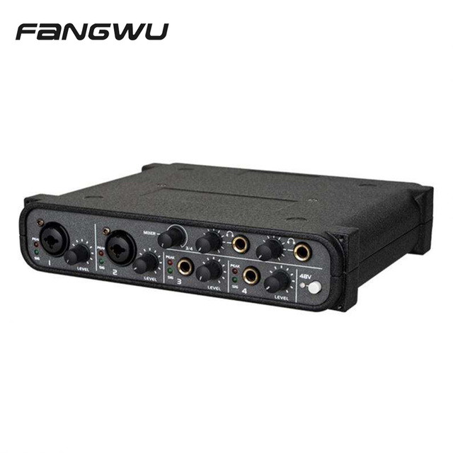 4 Channel Virtual Analog Input and Output Usb Scarlet Studio Audio Interface for Recording