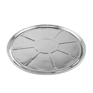 7 8 9 Inch Food Grade Takeout Round Pan Aluminum Packing Catering Container Box Foil Aluminium Tray With Lids