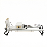 Reformer de Pilates de Aluminio de Calidad Comercial con Certificación CE, Personalizable con su Logotipo, Cuero de la Mejor Calidad, Resorte Resistente y Duradero
