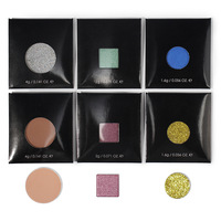 Enveloppe cosmétique noir pour fard à paupières 36/26/23mm, carré, Palette de fards à paupières, couleur noire, vente en gros
