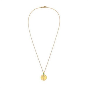 Wholesale Stainless Steel rainbow Zircon <b>Cross</b> Round Pendant Necklace - Product Image 2