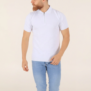 Polo d'entraînement pour homme à manches courtes, séchage rapide, extensible, respirant, col chemise, léger, confortable, vêtements de sport athlétiques - Product Image 1