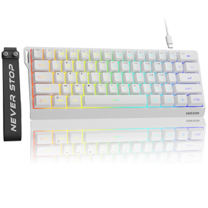 Teclado para juegos Mini 60% ultracompacto de 61 teclas, teclado ergonómico USB para ordenador de oficina para <span class=keywords><strong>PC</strong></span>, portátil, teclado de membrana nuevo - Product Image 6