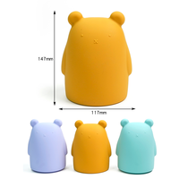 Haute qualité sûr sans Bpa forme animale dessin animé Silicone économie Pot Collection tirelire pour enfants bébé