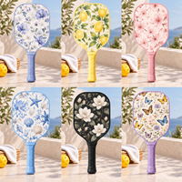 Raquette de pickleball pressée à froid, surface en fibre de verre, noyau en nid d'abeille PP, sensation de frappe équilibrée pour les joueurs débutants