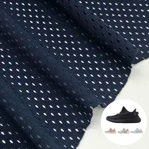 2024 moda kumaş Men su emici bez astar malzeme erkek yelekler için 100% Polyester örgü kumaş astar basketbol ayakkabıları