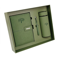 Ensemble cadeau d'entreprise Nature Tone : carnet relié, stylo, tasse thermique