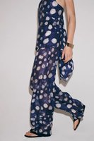 Vêtements pour femmes SHENZHU - Nouvelle collection printemps 26 : Pantalon semi-transparent à pois, taille mi-haute, simple et polyvalent 1915027 1108027