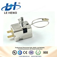 Sonde de température avec tube capillaire et thermostat pour le contrôle du chauffage des fers à vapeur, machines à laver et chauffe-eau électriques