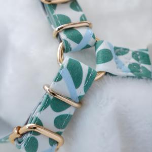 Arnés de perro encantador transpirable de lujo con estilo de algodón personalizado sin tirones de moda personalizado al por mayor OEM ODM - Product Image 3