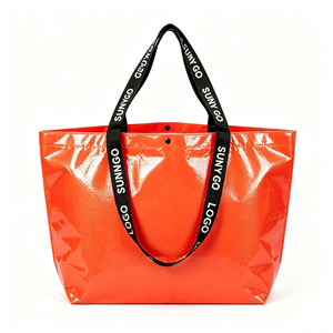 Fabricant de sacs de courses personnalisés avec logo, sacs de courses réutilisables en polypropylène tissé imperméable pour les supermarchés français Intermarché - Product Image 6