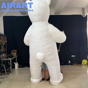 Desfile de caminar exterior de tamaño a medida que decora <span class=keywords><strong>marionetas</strong></span> de oso polar inflables, <span class=keywords><strong>marionetas</strong></span> de oso blanco inflables - Product Image 3