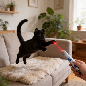 Juguete Láser Interactivo para Gatos, Varita Portátil para Mascotas, Juguete de Autoentretenimiento para Ejercitar Gatitos - Product Image 3