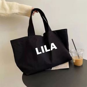 Best Selling Women's Large Canvas Custom Tote Bag Foldable Reusable Daily Use for Shopping Grocery Tote Bag with Custom Logo - Product Image 4