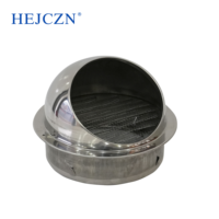 Grille d'aération moderne en acier inoxydable résistante à la pluie, couvercle de conduit d'évacuation, capuchon de ventilation pour applications d'entrée - Vente chaude