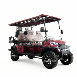 Voiturette de golf électrique populaire pour adultes, 6 places, batterie lithium 48V avec contrôleur et certification CE, vente directe d'usine - Product Image 1