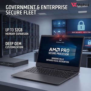Ordinateur portable professionnel OEM 15,6 pouces AMD Ryzen avec identification faciale infrarouge, 32 Go de RAM, pour flotte d'entreprise et appels d'offres gouvernementaux - Product Image 1