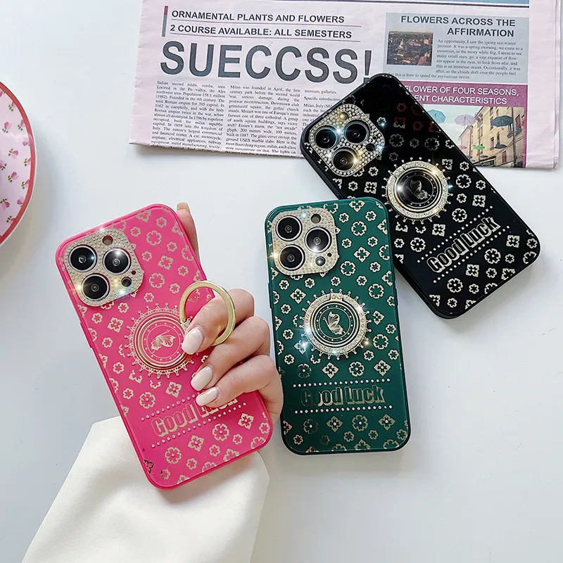 For Iphone 11 12 13 14 Pro Max Case Cover Soft Diamond Back Cover Cases