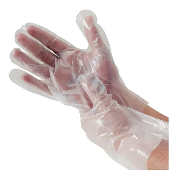 Food Grade Cleaning Household Clear Disposable Plastic Tpe Gloves