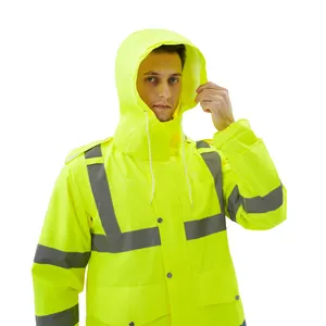 Erkek özelleştirilmiş Oxford kumaş yağmurluk takım yeni varış yetişkin yağmur geçirmez giysi kamp için toptan yağmur kıyafetleri