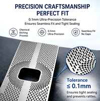 Accessoires de décoration intérieure automobile en acier inoxydable pour klaxons, personnalisables OEM/ODM, pour quatre portes, Hy-L99 Precision