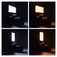 W140RGB 2500K-9000K lampe de photographie à intensité variable LED RGB lumière photographie Kit d'éclairage Studio poche lumière de remplissage