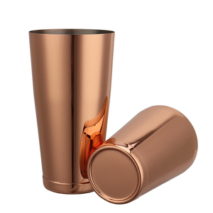 Hot bán 304 thép không gỉ đồng mạ trọng Cocktail Shaker Boston tins 28oz và 18oz chuyên nghiệp bartender thanh công cụ - Product Image 2