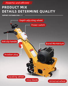 Macchina semovente fresatrice per cemento asfalto pavimentatore scarificatore per cemento macchina raschiatrice - Product Image 5