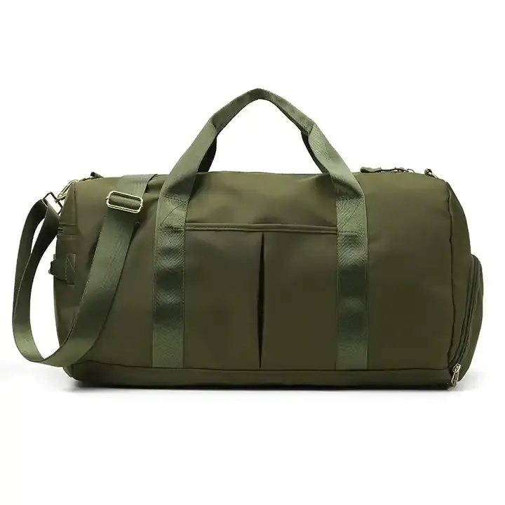 Borsa da viaggio Unisex verde da palestra resistente con borsone da Crowdsource con scomparti per scarpe