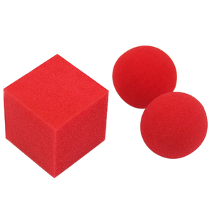 Esponja Roja Súper Suave de Alta Calidad, <span class=keywords><strong>Cubo</strong></span> <span class=keywords><strong>Cuadrado</strong></span> <span class=keywords><strong>y</strong></span> Bolas, Accesorios de Magia para Trucos de Magia de Cerca - Product Image 1
