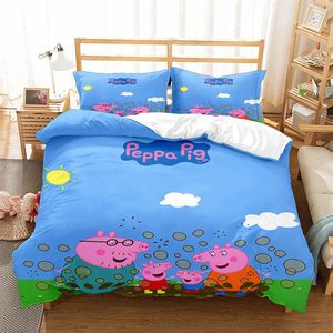 Juego de ropa de <span class=keywords><strong>cama</strong></span> ChamXue, <span class=keywords><strong>funda</strong></span> nórdica, 2 fundas de almohada, ropa de <span class=keywords><strong>cama</strong></span> tejida de poliéster de calidad, dibujos animados impresos en 3D, 200TC, estilo europeo y americano - Product Image 3