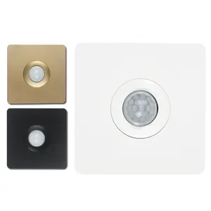 Interruptor de pared con sensor de movimiento pir, luz LED inteligente con ahorro de energía, 86mm, color blanco, ajustable, automático